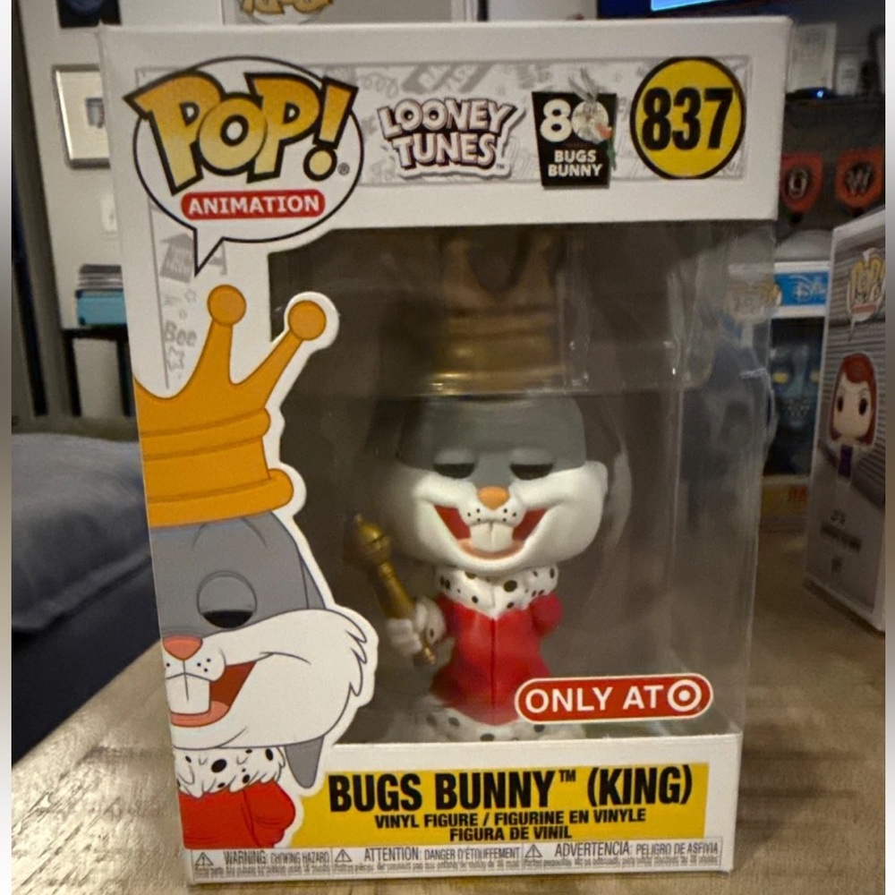 Funko Pop! Animation Bugs Bunny King Figure #837